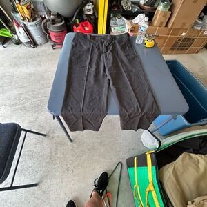 savane black with gray check pant 40x29